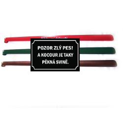 Obouvací lžíce M A X I 87cm S POTISKEM - Jednobarevná